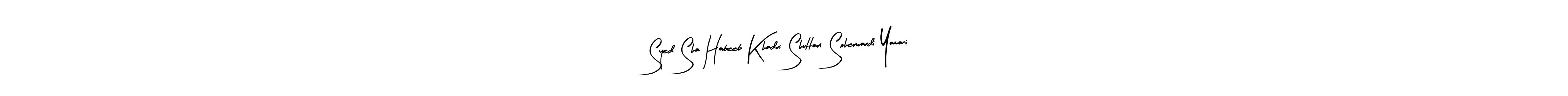 Syed Sha Habeeb Khadri Shuttari Soherwardi Yamani stylish signature style. Best Handwritten Sign (Arty Signature) for my name. Handwritten Signature Collection Ideas for my name Syed Sha Habeeb Khadri Shuttari Soherwardi Yamani. Syed Sha Habeeb Khadri Shuttari Soherwardi Yamani signature style 8 images and pictures png