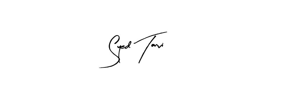 Similarly Arty Signature is the best handwritten signature design. Signature creator online .You can use it as an online autograph creator for name Syed Tanvi. Syed Tanvi signature style 8 images and pictures png