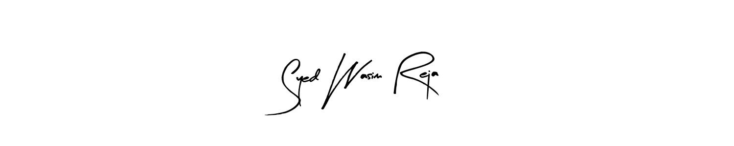 Make a beautiful signature design for name Syed Wasim Reja. With this signature (Arty Signature) style, you can create a handwritten signature for free. Syed Wasim Reja signature style 8 images and pictures png