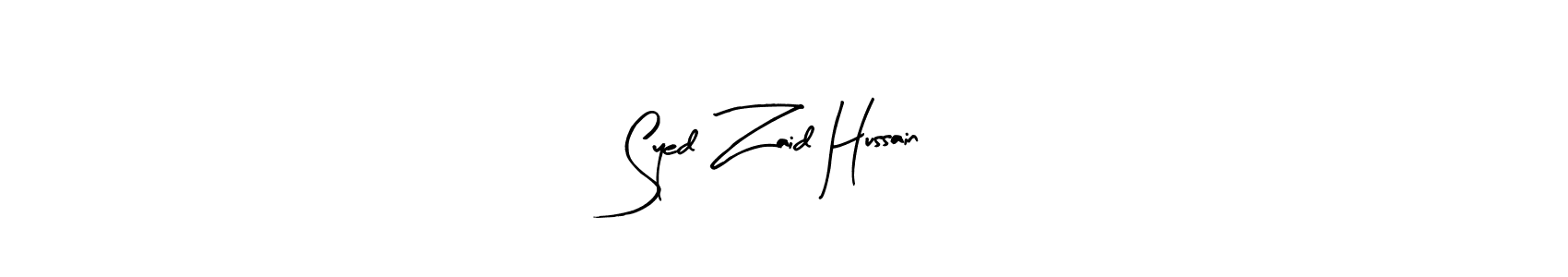 Use a signature maker to create a handwritten signature online. With this signature software, you can design (Arty Signature) your own signature for name Syed Zaid Hussain. Syed Zaid Hussain signature style 8 images and pictures png