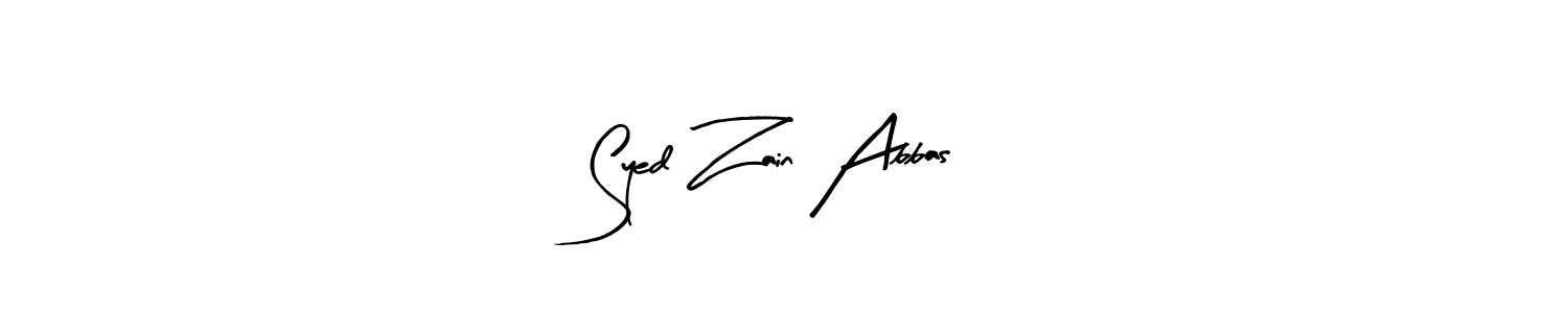 Similarly Arty Signature is the best handwritten signature design. Signature creator online .You can use it as an online autograph creator for name Syed Zain Abbas. Syed Zain Abbas signature style 8 images and pictures png