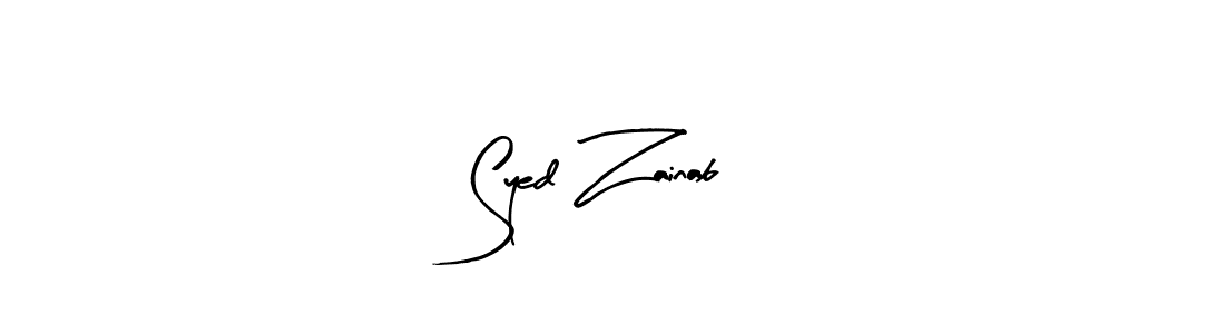Design your own signature with our free online signature maker. With this signature software, you can create a handwritten (Arty Signature) signature for name Syed Zainab. Syed Zainab signature style 8 images and pictures png