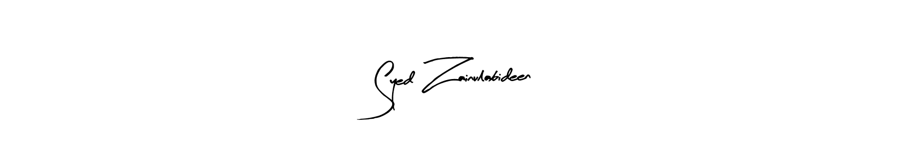 The best way (Arty Signature) to make a short signature is to pick only two or three words in your name. The name Syed Zainulabideen include a total of six letters. For converting this name. Syed Zainulabideen signature style 8 images and pictures png