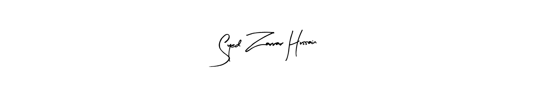 This is the best signature style for the Syed Zarrar Hussain name. Also you like these signature font (Arty Signature). Mix name signature. Syed Zarrar Hussain signature style 8 images and pictures png