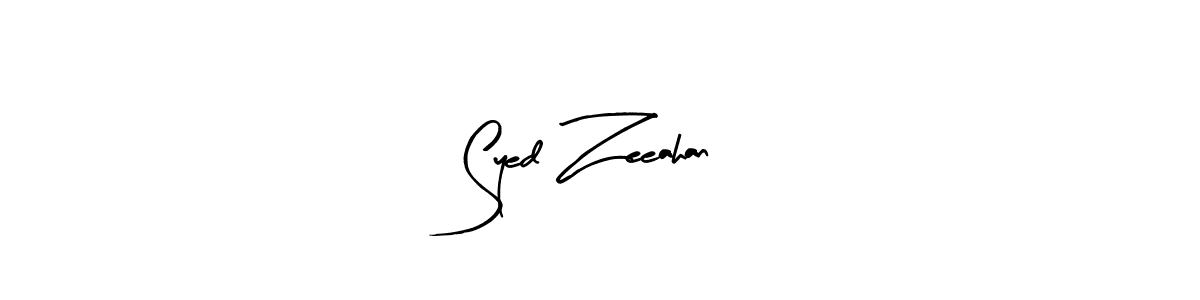The best way (Arty Signature) to make a short signature is to pick only two or three words in your name. The name Syed Zeeahan include a total of six letters. For converting this name. Syed Zeeahan signature style 8 images and pictures png