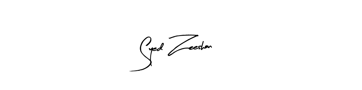 How to make Syed Zeeshan signature? Arty Signature is a professional autograph style. Create handwritten signature for Syed Zeeshan name. Syed Zeeshan signature style 8 images and pictures png