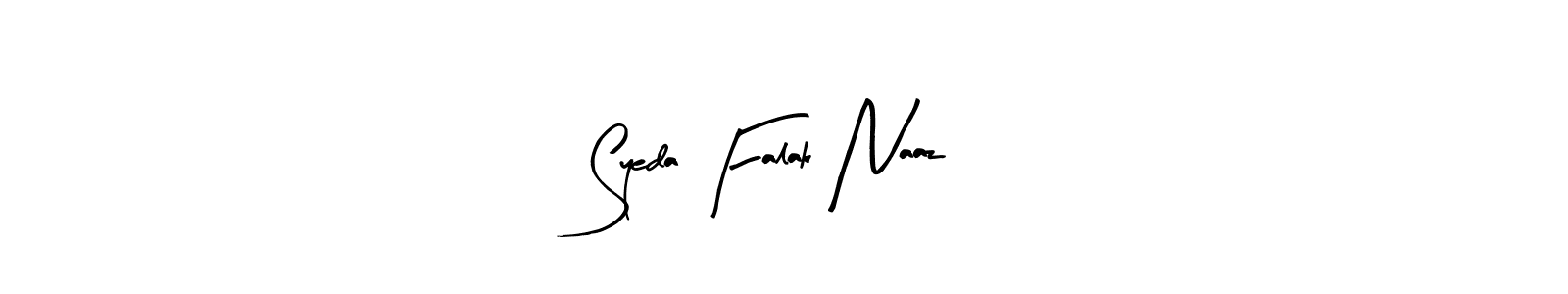 How to make Syeda Falak Naaz signature? Arty Signature is a professional autograph style. Create handwritten signature for Syeda Falak Naaz name. Syeda Falak Naaz signature style 8 images and pictures png