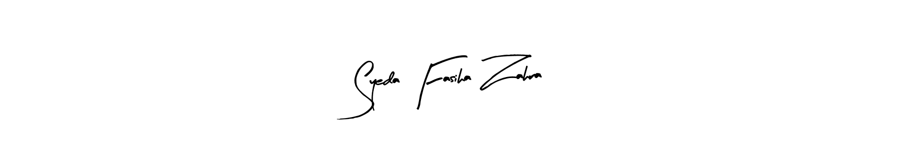 Similarly Arty Signature is the best handwritten signature design. Signature creator online .You can use it as an online autograph creator for name Syeda Fasiha Zahra. Syeda Fasiha Zahra signature style 8 images and pictures png