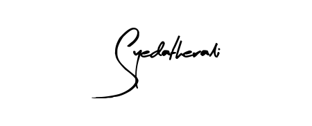 Designed for modern professionals: Syedatherali name signature crafted with Arty Signature script. Ready for digital PDF workflows. Syedatherali signature style 8 images and pictures png