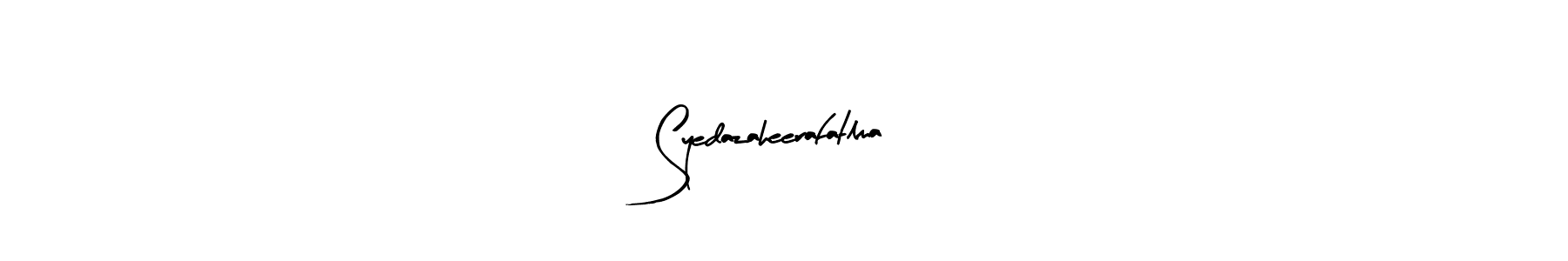 Design your own signature with our free online signature maker. With this signature software, you can create a handwritten (Arty Signature) signature for name Syedazaheerafatlma. Syedazaheerafatlma signature style 8 images and pictures png
