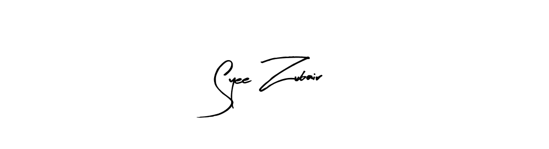 You should practise on your own different ways (Arty Signature) to write your name (Syee Zubair) in signature. don't let someone else do it for you. Syee Zubair signature style 8 images and pictures png