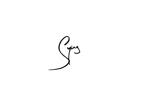 Use a signature maker to create a handwritten signature online. With this signature software, you can design (Arty Signature) your own signature for name Sying. Sying signature style 8 images and pictures png