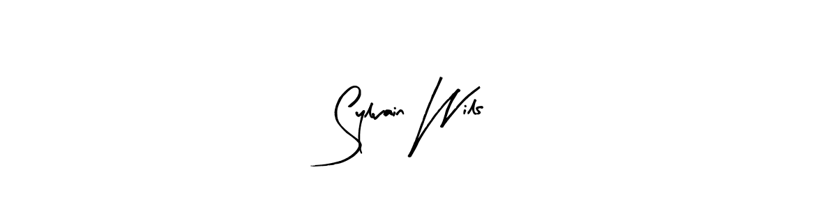 How to make Sylvain Wils name signature. Use Arty Signature style for creating short signs online. This is the latest handwritten sign. Sylvain Wils signature style 8 images and pictures png