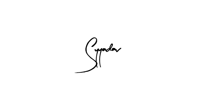 Syyadav stylish signature style. Best Handwritten Sign (Arty Signature) for my name. Handwritten Signature Collection Ideas for my name Syyadav. Syyadav signature style 8 images and pictures png