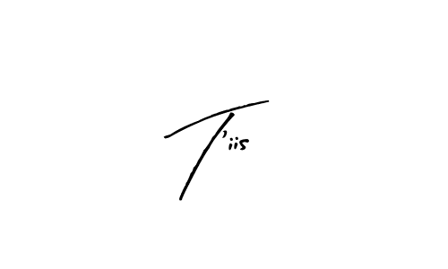 Similarly Arty Signature is the best handwritten signature design. Signature creator online .You can use it as an online autograph creator for name T'iis. T'iis signature style 8 images and pictures png