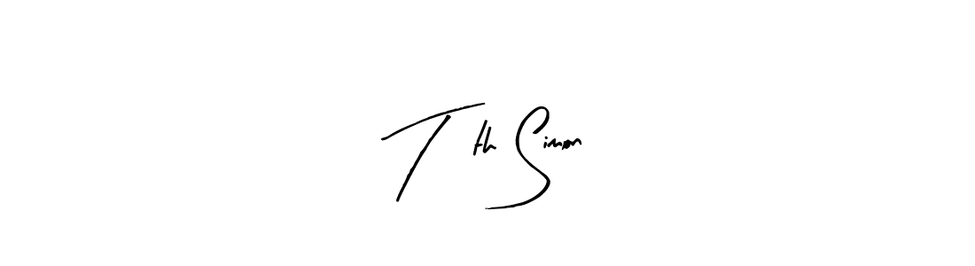 Similarly Arty Signature is the best handwritten signature design. Signature creator online .You can use it as an online autograph creator for name Tóth Simon. Tóth Simon signature style 8 images and pictures png