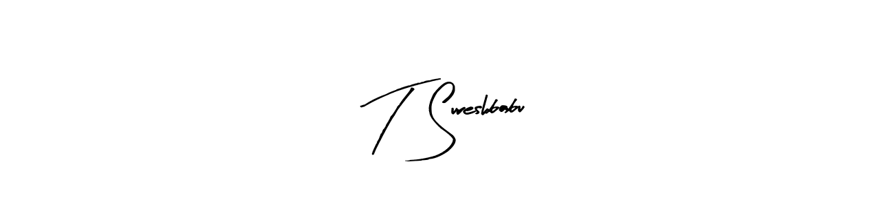 Similarly Arty Signature is the best handwritten signature design. Signature creator online .You can use it as an online autograph creator for name T  Sureshbabu. T  Sureshbabu signature style 8 images and pictures png