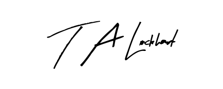 Transform the name T A Lockhart into a signature masterpiece using Arty Signature font. Ideal for photographers, artists, and creators looking for watermarks. T A Lockhart signature style 8 images and pictures png
