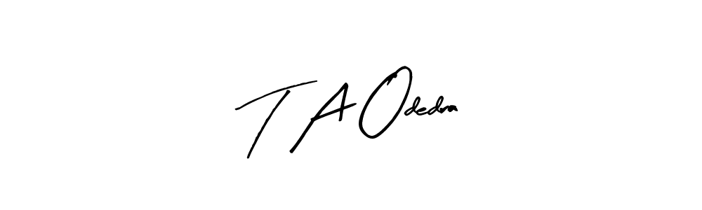 Make a short T A Odedra signature style. Manage your documents anywhere anytime using Arty Signature. Create and add eSignatures, submit forms, share and send files easily. T A Odedra signature style 8 images and pictures png