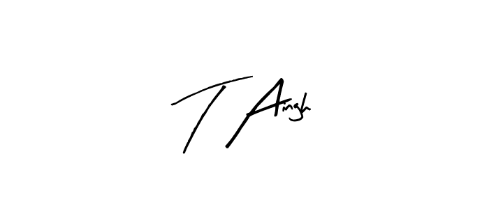 Make a beautiful signature design for name T Aingh. With this signature (Arty Signature) style, you can create a handwritten signature for free. T Aingh signature style 8 images and pictures png