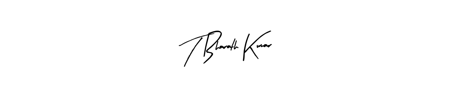 Make a beautiful signature design for name T Bharath Kumar. With this signature (Arty Signature) style, you can create a handwritten signature for free. T Bharath Kumar signature style 8 images and pictures png