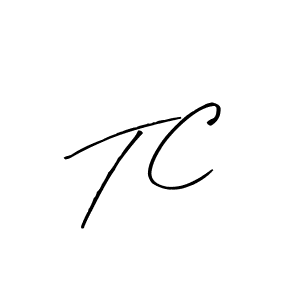 Make a beautiful signature design for name T C. With this signature (Arty Signature) style, you can create a handwritten signature for free. T C signature style 8 images and pictures png