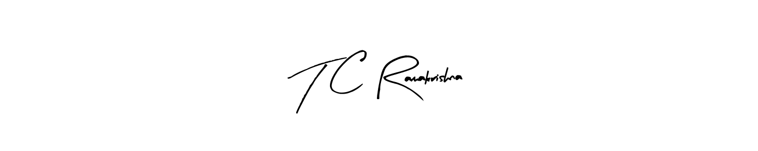 Make a beautiful signature design for name T C Ramakrishna. With this signature (Arty Signature) style, you can create a handwritten signature for free. T C Ramakrishna signature style 8 images and pictures png