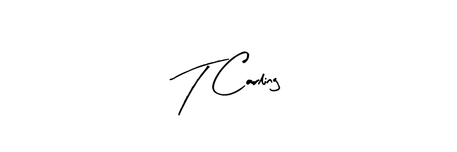 How to Draw T Carling signature style? Arty Signature is a latest design signature styles for name T Carling. T Carling signature style 8 images and pictures png