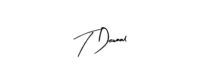 You should practise on your own different ways (Arty Signature) to write your name (T Dewaal) in signature. don't let someone else do it for you. T Dewaal signature style 8 images and pictures png