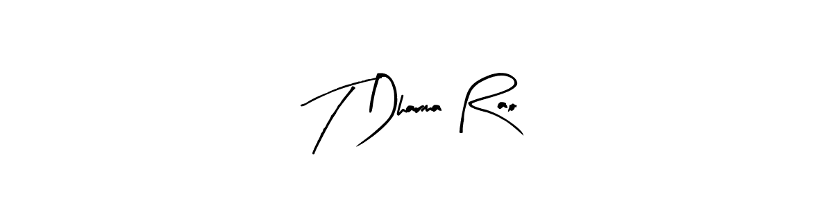 Make a beautiful signature design for name T Dharma Rao. Use this online signature maker to create a handwritten signature for free. T Dharma Rao signature style 8 images and pictures png