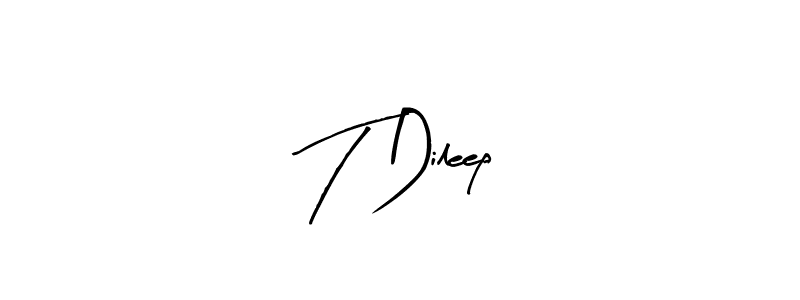 Also You can easily find your signature by using the search form. We will create T Dileep name handwritten signature images for you free of cost using Arty Signature sign style. T Dileep signature style 8 images and pictures png