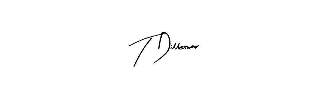 Create a beautiful signature design for name T Dilleswar. With this signature (Arty Signature) fonts, you can make a handwritten signature for free. T Dilleswar signature style 8 images and pictures png