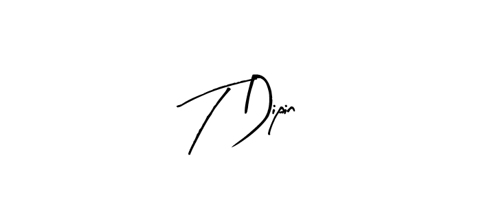 Best and Professional Signature Style for T Dipin. Arty Signature Best Signature Style Collection. T Dipin signature style 8 images and pictures png