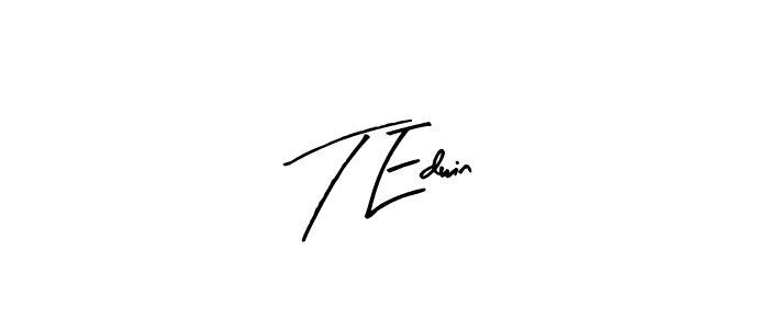 It looks lik you need a new signature style for name T Edwin. Design unique handwritten (Arty Signature) signature with our free signature maker in just a few clicks. T Edwin signature style 8 images and pictures png