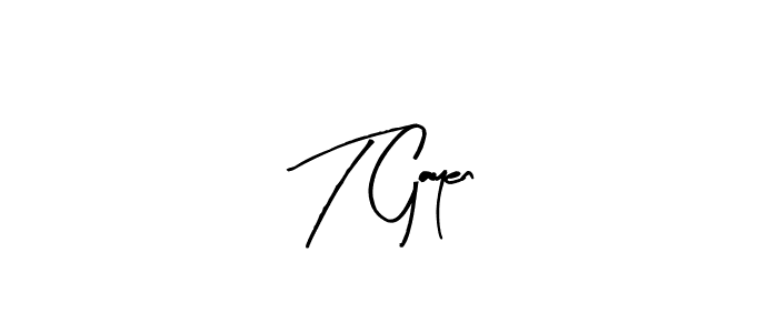 How to make T Gayen signature? Arty Signature is a professional autograph style. Create handwritten signature for T Gayen name. T Gayen signature style 8 images and pictures png
