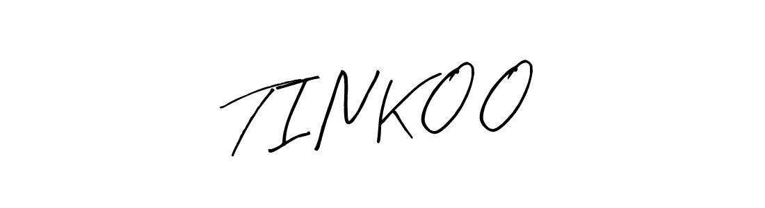 Make a beautiful signature design for name T I N K O O. With this signature (Arty Signature) style, you can create a handwritten signature for free. T I N K O O signature style 8 images and pictures png