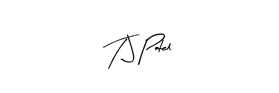 Create a beautiful signature design for name T J Patel. With this signature (Arty Signature) fonts, you can make a handwritten signature for free. T J Patel signature style 8 images and pictures png