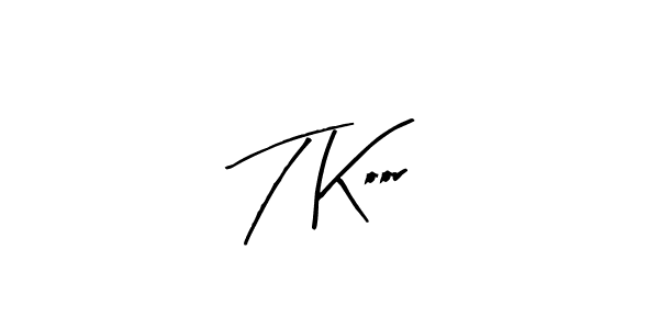 Use a signature maker to create a handwritten signature online. With this signature software, you can design (Arty Signature) your own signature for name T Koor. T Koor signature style 8 images and pictures png