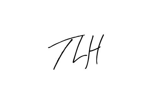 Similarly Arty Signature is the best handwritten signature design. Signature creator online .You can use it as an online autograph creator for name T L H. T L H signature style 8 images and pictures png