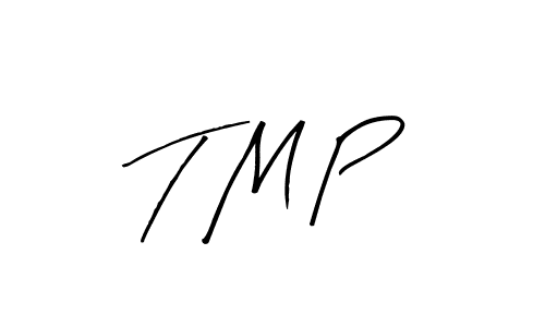 How to make T M P signature? Arty Signature is a professional autograph style. Create handwritten signature for T M P name. T M P signature style 8 images and pictures png