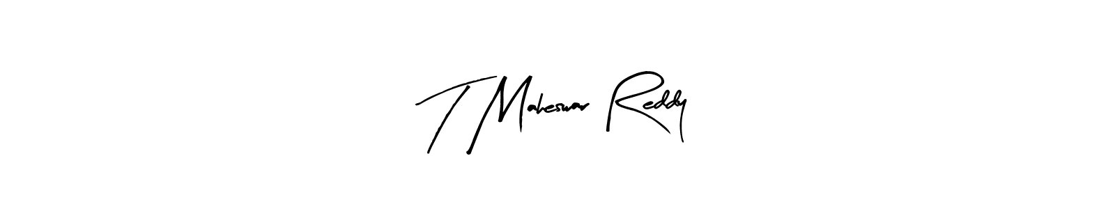 Use a signature maker to create a handwritten signature online. With this signature software, you can design (Arty Signature) your own signature for name T Maheswar Reddy. T Maheswar Reddy signature style 8 images and pictures png