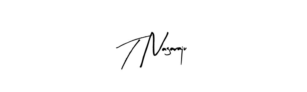The best way (Arty Signature) to make a short signature is to pick only two or three words in your name. The name T Nagaraju include a total of six letters. For converting this name. T Nagaraju signature style 8 images and pictures png