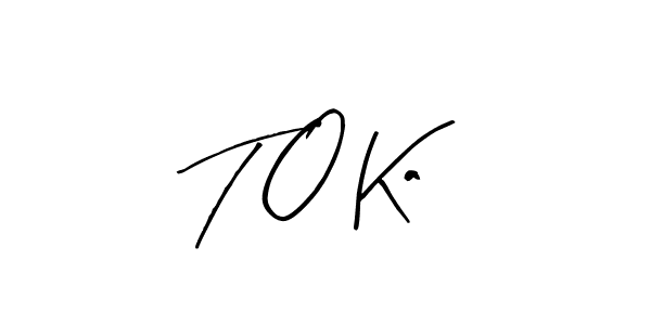 The best way (Arty Signature) to make a short signature is to pick only two or three words in your name. The name T O Ka include a total of six letters. For converting this name. T O Ka signature style 8 images and pictures png