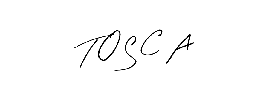 How to make T O S C A signature? Arty Signature is a professional autograph style. Create handwritten signature for T O S C A name. T O S C A signature style 8 images and pictures png