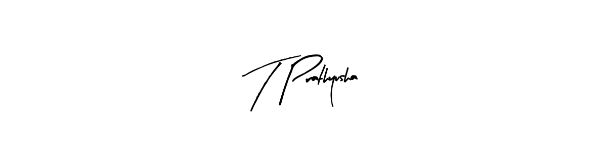 Make a beautiful signature design for name T Prathyusha. Use this online signature maker to create a handwritten signature for free. T Prathyusha signature style 8 images and pictures png