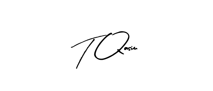 You should practise on your own different ways (Arty Signature) to write your name (T Qasim) in signature. don't let someone else do it for you. T Qasim signature style 8 images and pictures png