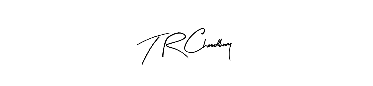 Similarly Arty Signature is the best handwritten signature design. Signature creator online .You can use it as an online autograph creator for name T R Chowdhury. T R Chowdhury signature style 8 images and pictures png