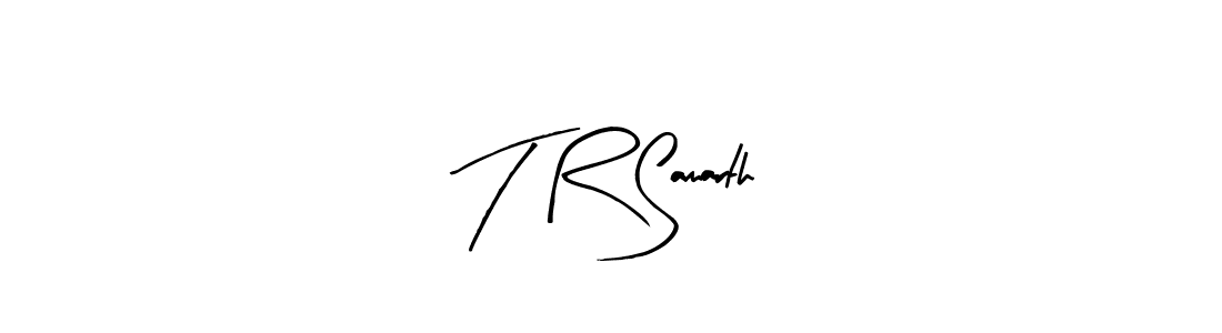 Make a beautiful signature design for name T R Samarth. With this signature (Arty Signature) style, you can create a handwritten signature for free. T R Samarth signature style 8 images and pictures png