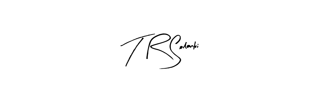 How to make T R Solanki signature? Arty Signature is a professional autograph style. Create handwritten signature for T R Solanki name. T R Solanki signature style 8 images and pictures png