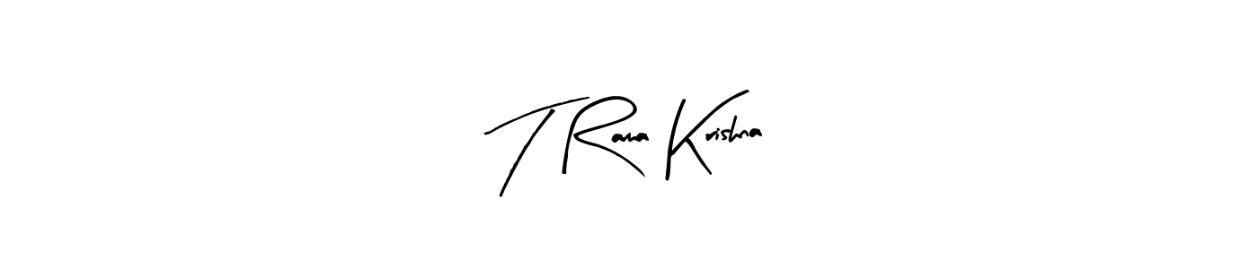 This is the best signature style for the T Rama Krishna name. Also you like these signature font (Arty Signature). Mix name signature. T Rama Krishna signature style 8 images and pictures png